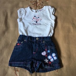 Fun to the 4th Girl 2 Piece Outfit, Size 12 M